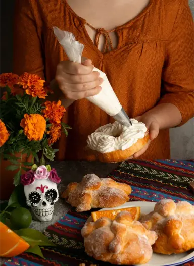 Fotografía de pan de muerto